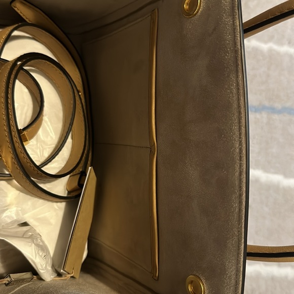 NWT Michael Kors Collection Bancroft Md Satchel, Denim/Genuine Leather - Picture 12 of 16